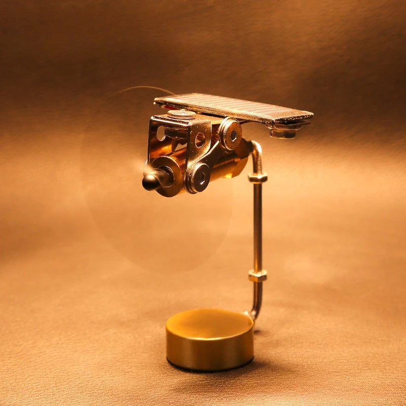 Solar Windmill Figurine – Metal Desktop Ornament & Gift Solar Desktop Figurine Axl