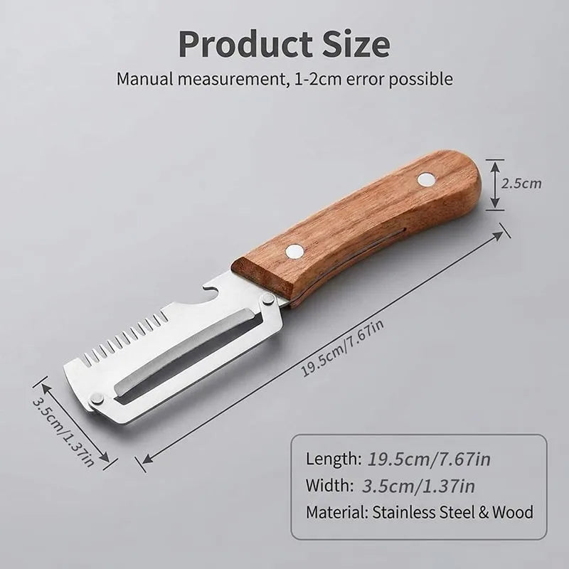 Stainless Steel Vegetable Peeler with Wooden Handle Vegetable Peeler Axl