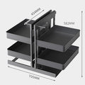 Corner Pull-Out Basket – Double Layer Space Aluminum Kitchen Rack Corner Cabinet Basket Axl 500 Cabinet Door