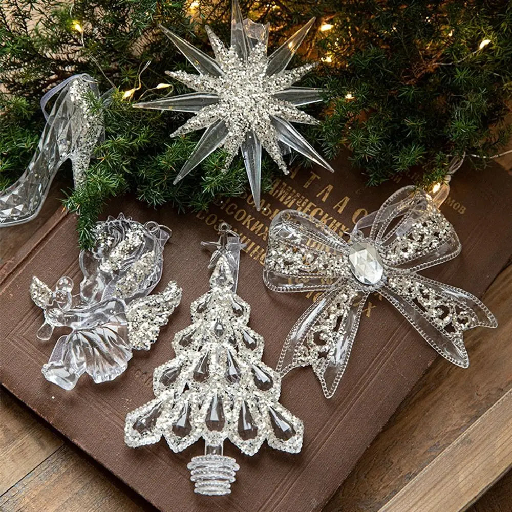 Acrylic Crystal Snowflake Christmas Tree Ornament Pendant Christmas Ornament Axl