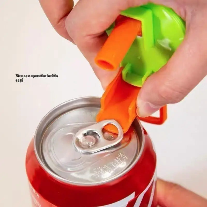 Reusable PP Can Lids with Straw – Leak-Proof Soda Covers Can Lid Cover Axl