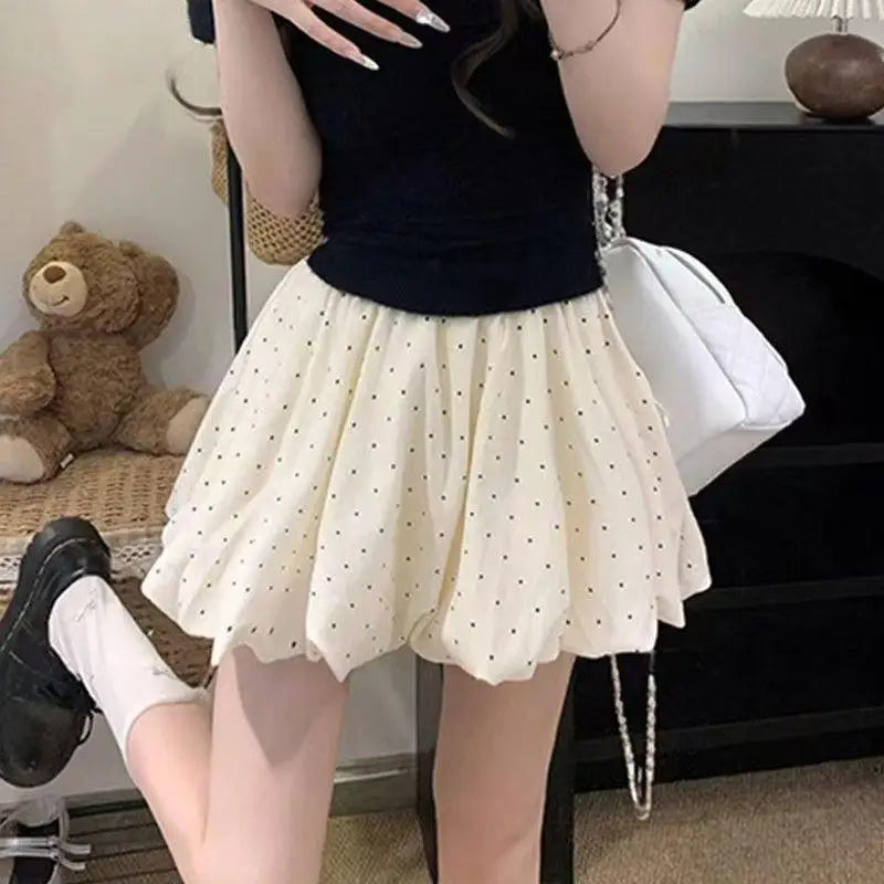 High Waist Cloud Bubble Puffy Mini Skirt – Elegant A-Line Puffy Mini Skirt Axl