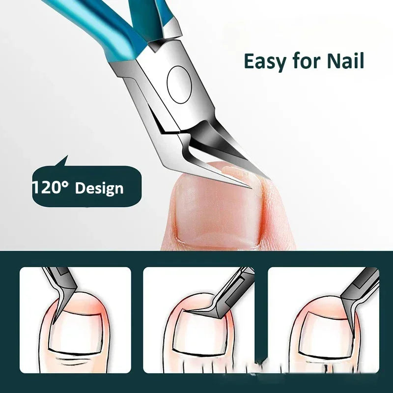 Professional Cuticle Nipper & Thick Toenail Trimmer – Stainless Nail Nipper Axl