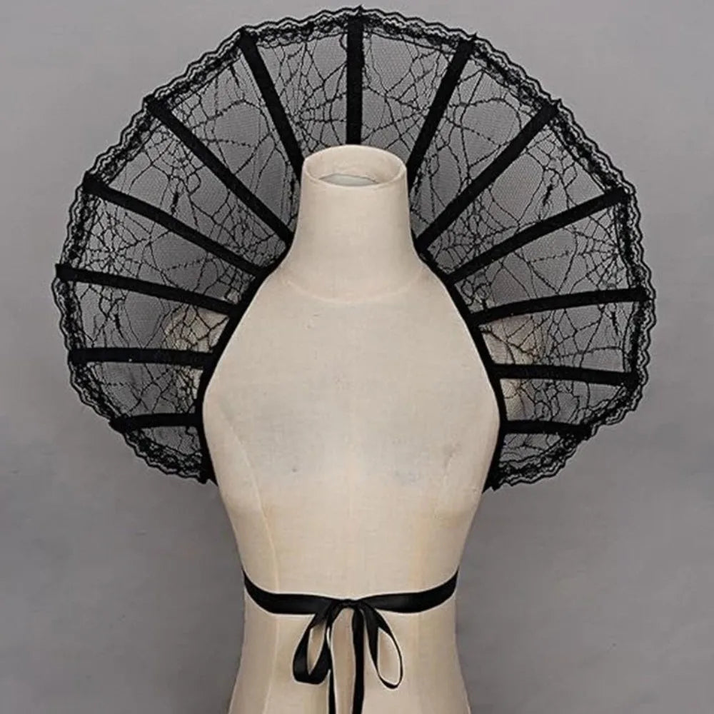 Victorian Lace Stand-Up Collar – Gothic Medieval Costume Accessory Costume Collar Axl Style A One Size