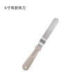 Stainless Steel Cake Spatula & Icing Smoother – 6" & 10" Cake Decorating Tool Axl 6inch wheat