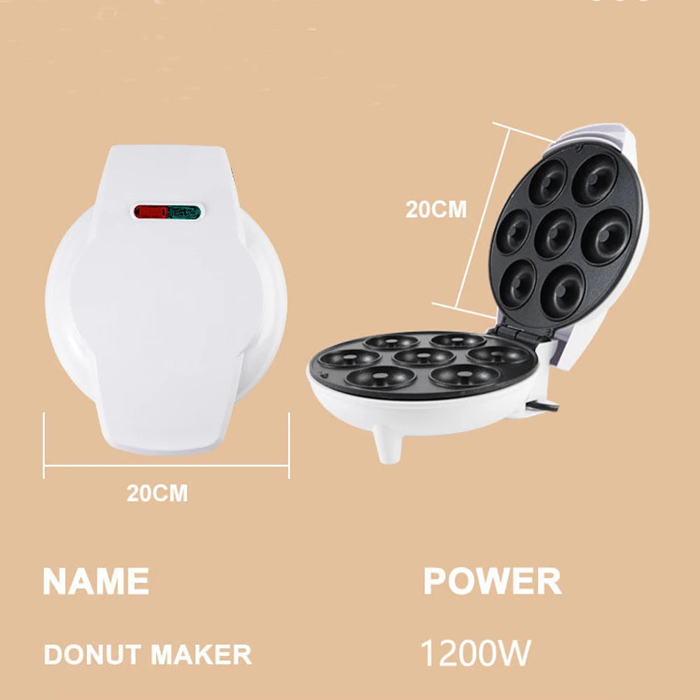 BALASHOV 7-Hole Mini Donut Maker – Non-Stick Doughnut Machine Donut Maker Axl