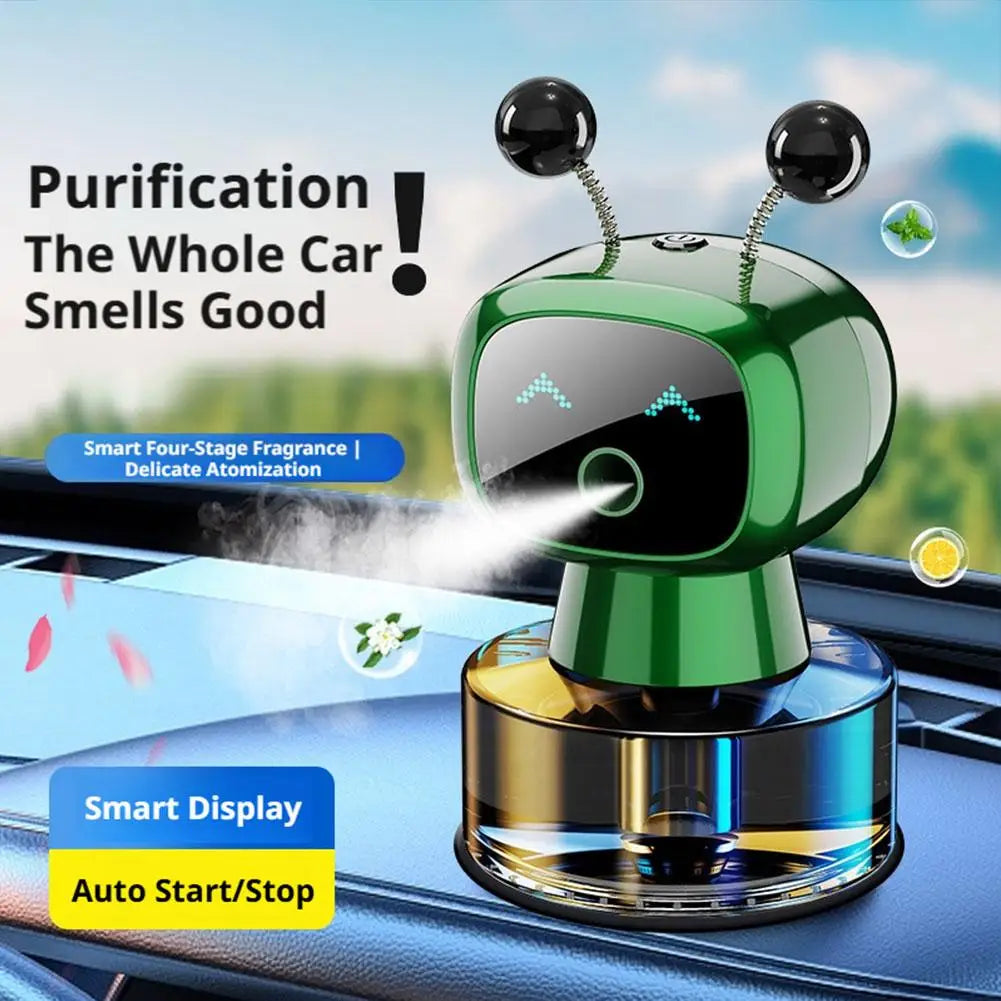 Robot Smart Car Aroma Diffuser – Auto Start/Stop Atomizer Car Aroma Diffuser Axl