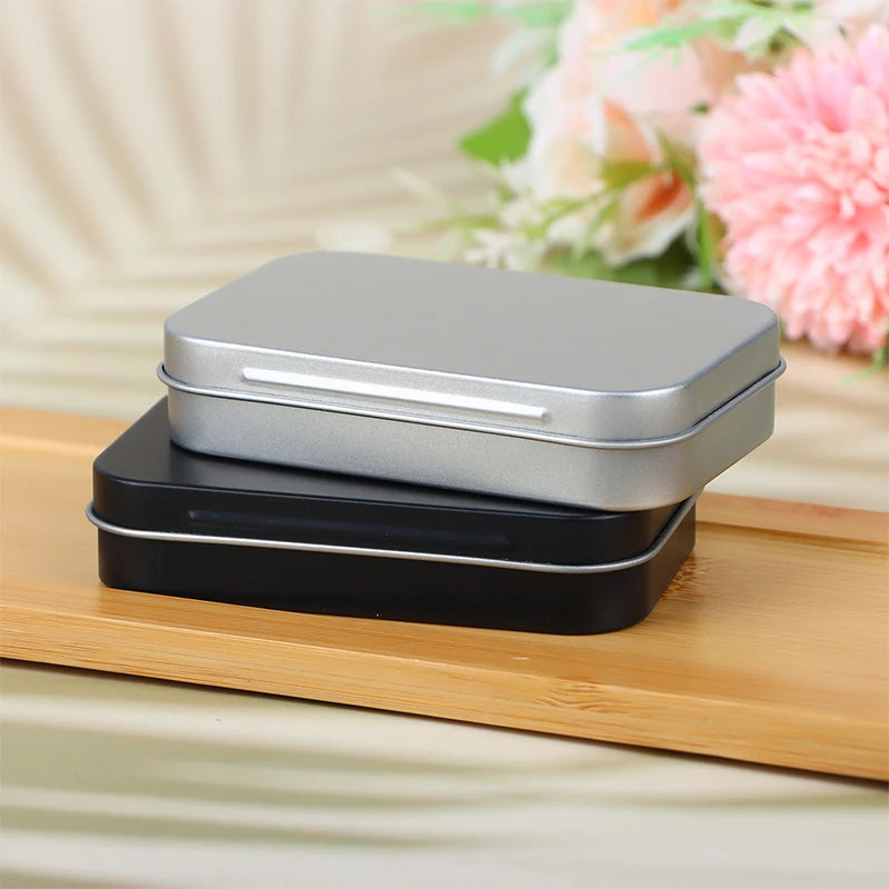 Small Tinplate Flip Storage Box – Survival Kit Organizer Tin Storage Box Axl