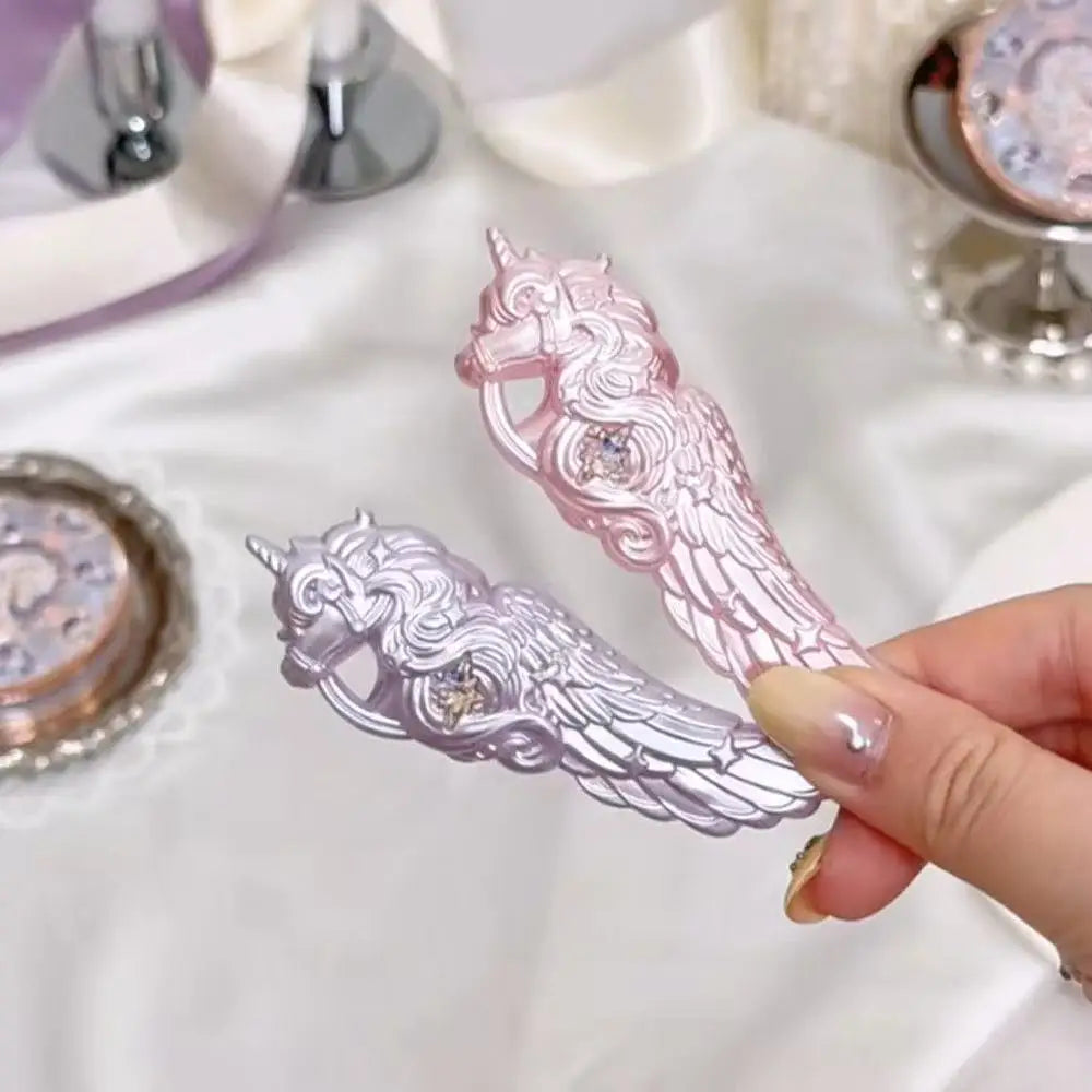 Knight Unicorn Hair Claw Clip – Fun Decorative Hair Accessory Hair Claw Clip Axl A-knight-faqia-2pcs