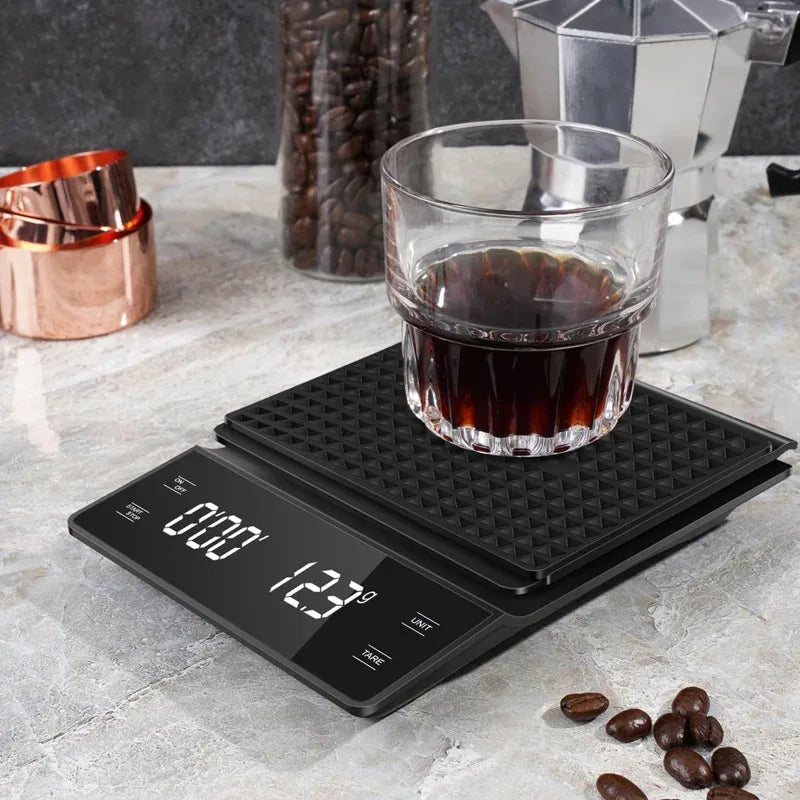 Digital Coffee Scale with Timer – 3kg/0.1g LCD Kitchen Scale Digital Kitchen Scale Axl