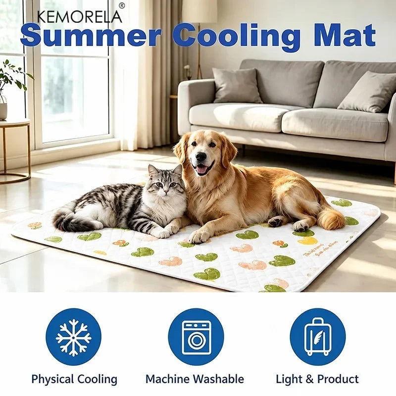 Pet Cooling Mat – Non-Slip Ice Pad for Dogs, Cats & Rabbits Pet Cooling Mat Axl