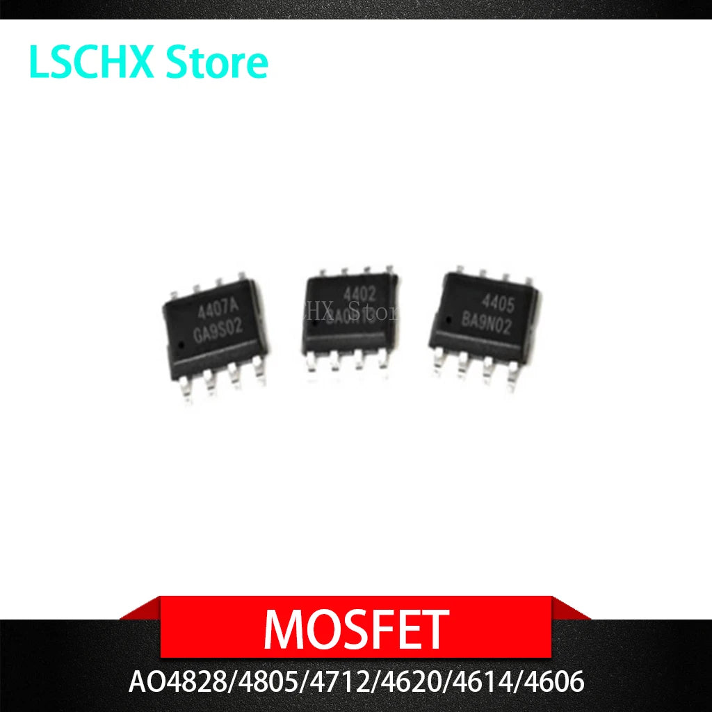 10PCS AO Series SOP MOSFET Transistors – AO4606 AO4614 & More MOSFET Transistors Axl