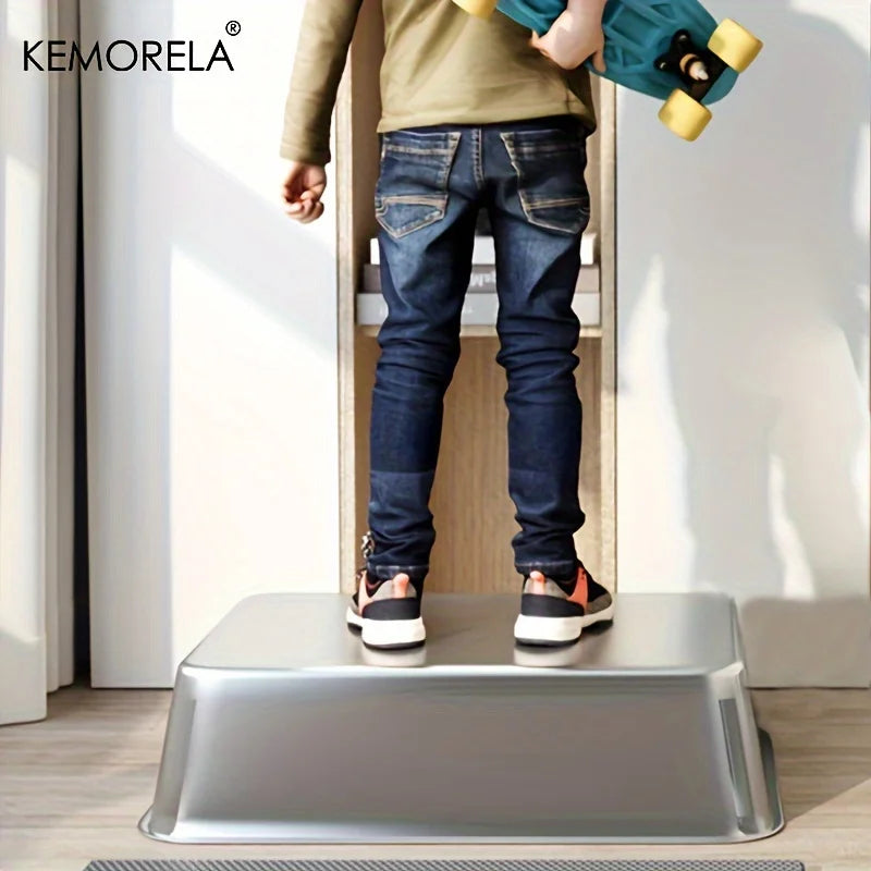 KEMORELA XL Stainless Steel Cat Litter Box with Lid – 60×50cm Cat Litter Box Axl