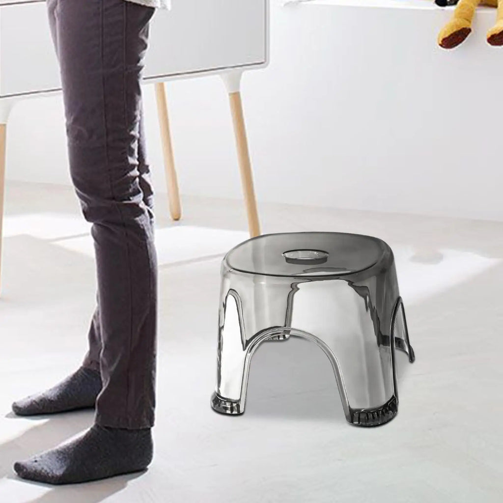Clear Shower Foot Stool – Waterproof PP Bath Seat Shower Foot Stool Axl