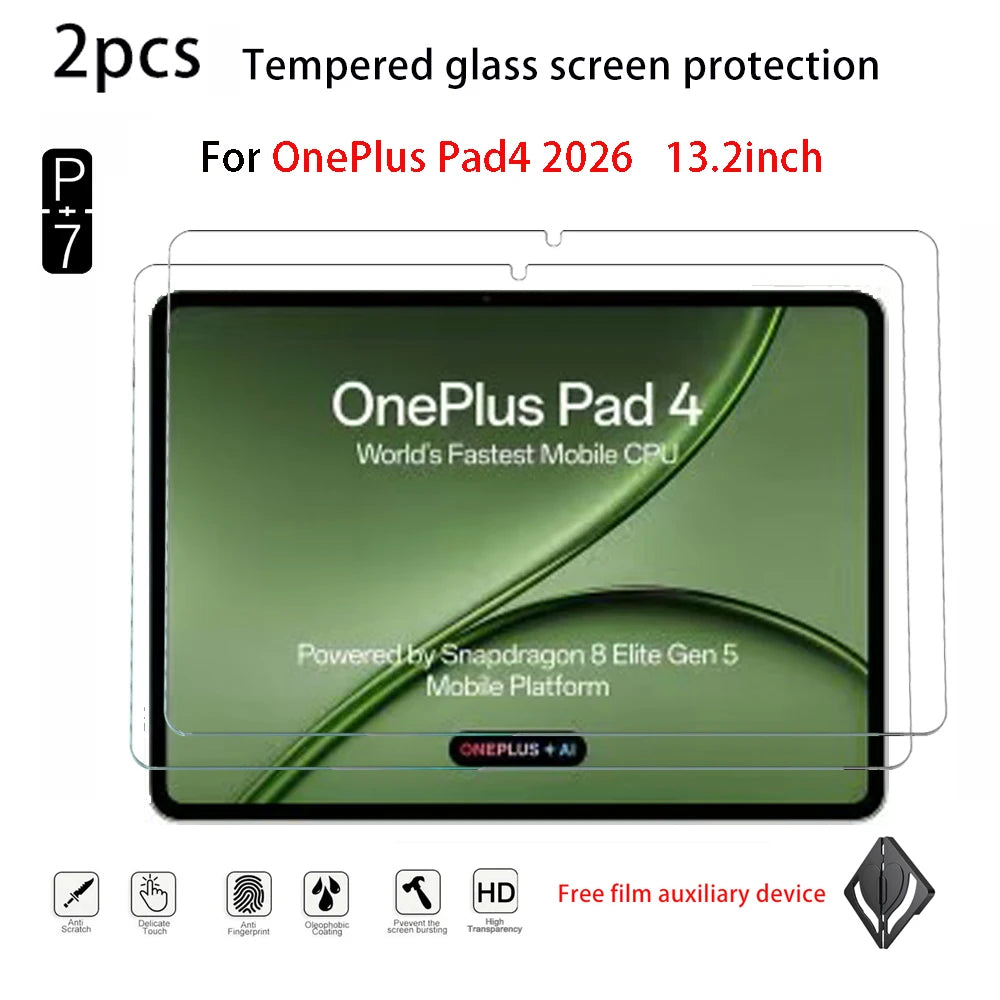 2-Pack Tempered Glass Screen Protector OPPO Pad 5 Pro / OnePlus Pad 4 Tablet Screen Protector Axl For Oneplus Pad4