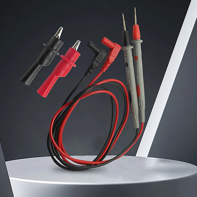 Gold-Plated Needle Tip Multimeter Test Probe Leads – 2 Pcs Multimeter Test Probes Axl