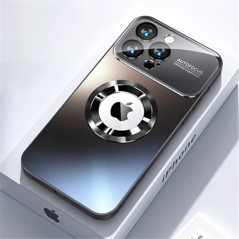 Titanium Matte Magnetic iPhone Case | MagSafe Compatible Magnetic Phone Case Axl Black iPhone 12