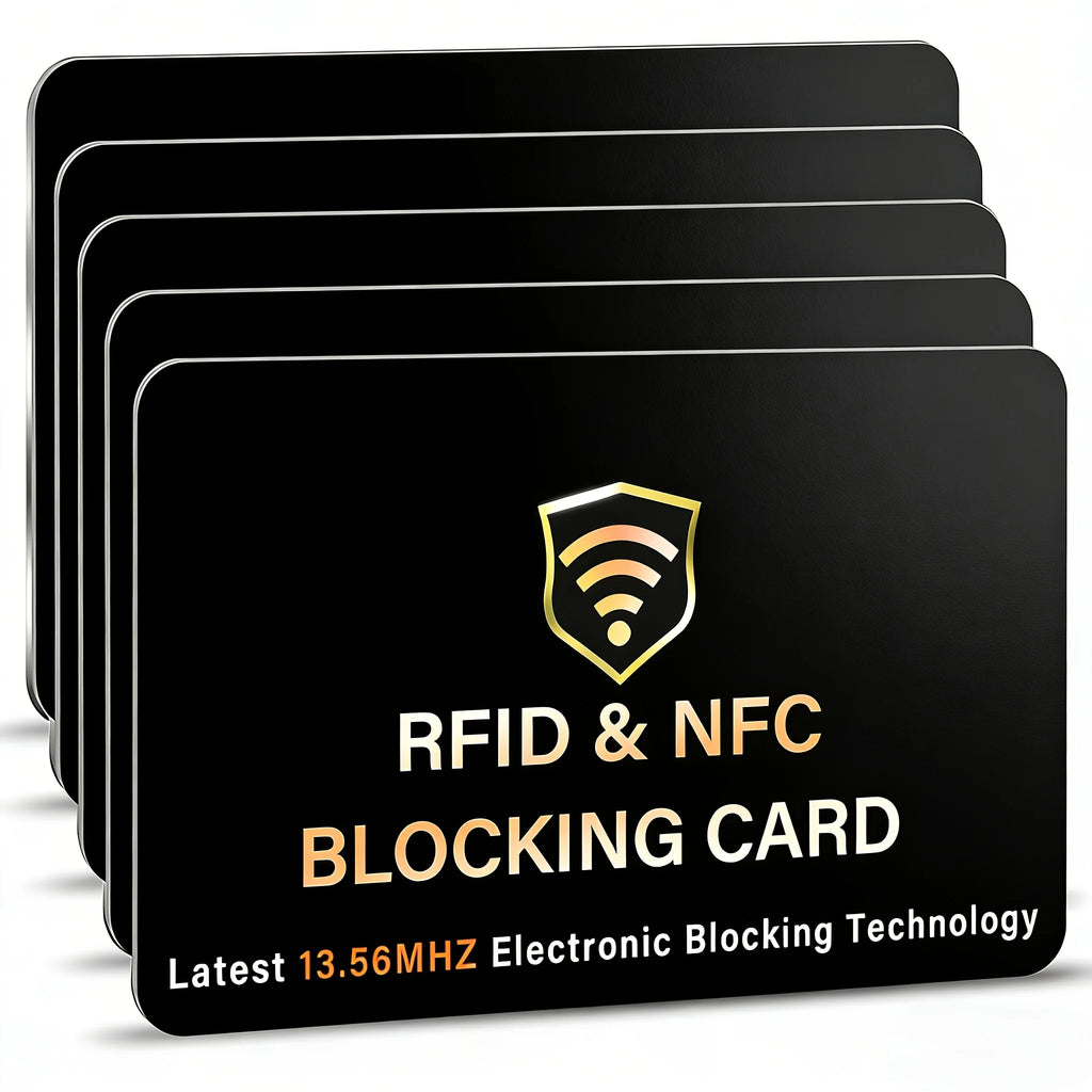 10-Pack RFID Blocking Cards – NFC Wallet & Passport Shield RFID Blocking Card Axl