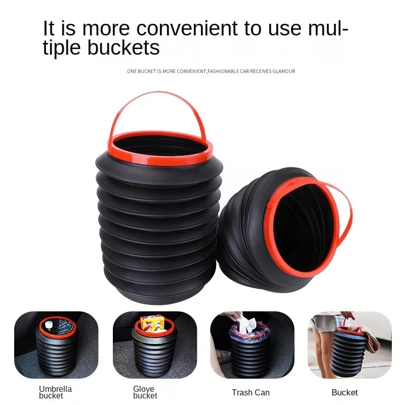Car Clamshell Trash Bin – Hanging Vehicle Garbage Can Car Trash Bin Axl
