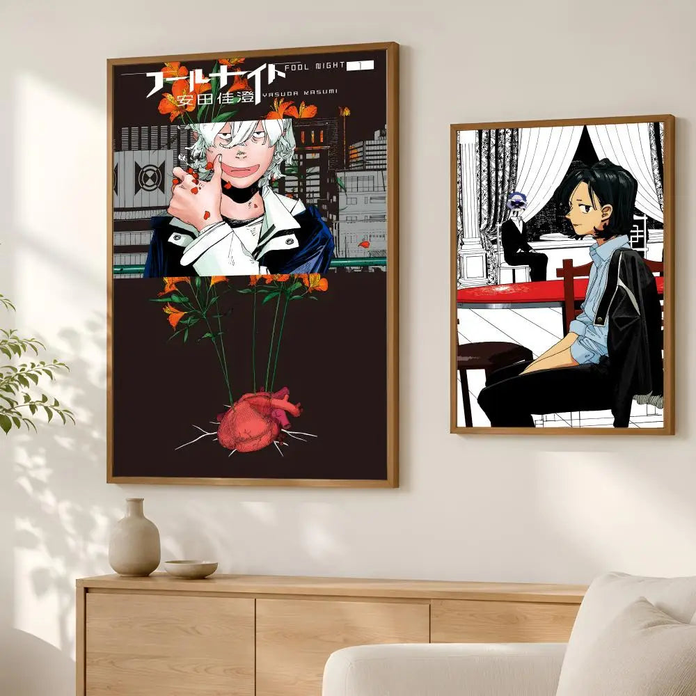 Manga F-Fool Night Self-Stick HD Wall Art Poster | Waterproof Wall Art Poster Axl