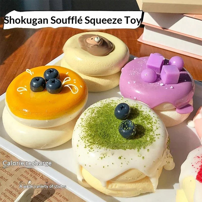 Strawberry Soufflé Slow-Rising Fidget Toy – Kids Gift & Desk Decor Slow Rising Fidget Toy Axl
