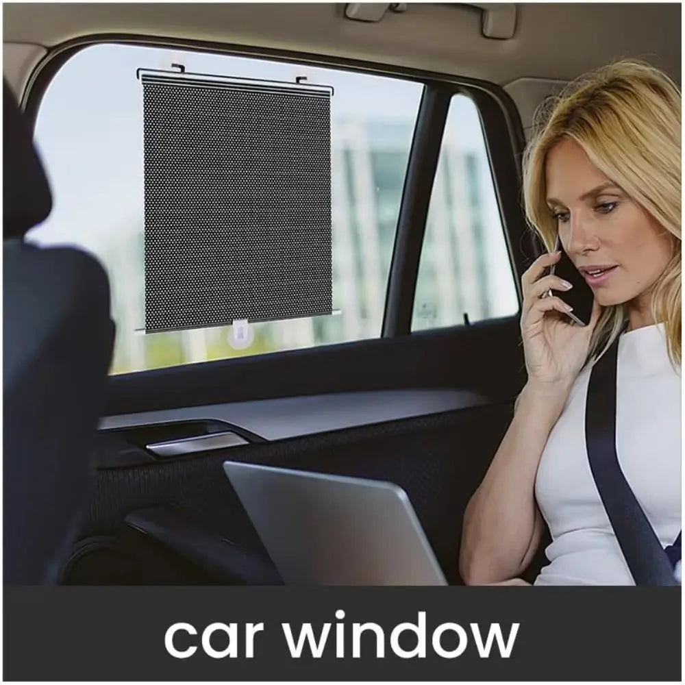 No-Drill Blackout Roller Blind | Suction Cup Window Shade Blackout Roller Blind Axl