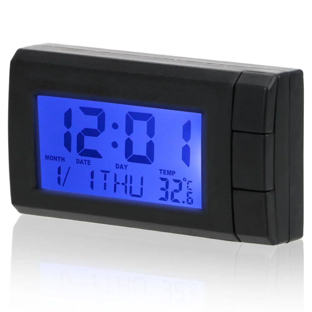 Car LCD Digital Clock – Dashboard Temperature & Date Display Car Dashboard Clock Axl