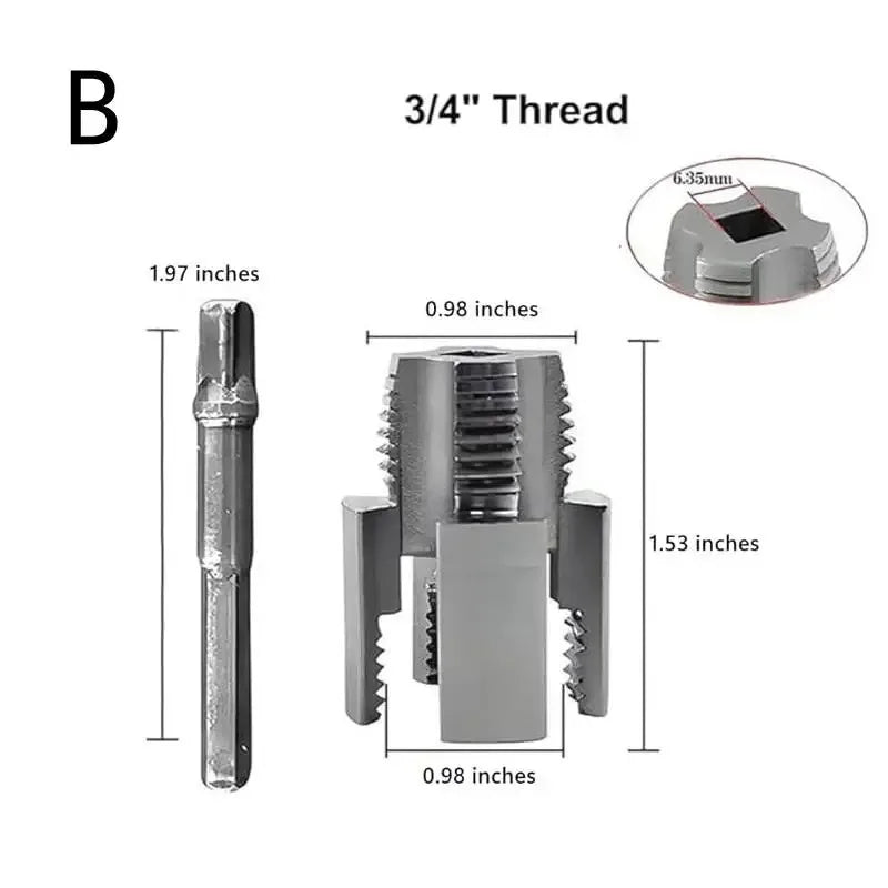 PVC Pipe Thread Cutting Tool – Internal & External Threader Kit Pipe Threading Tool Axl large size