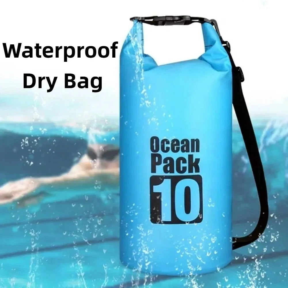 10L Waterproof Dry Bag – Foldable Beach Backpack for Water Sports Waterproof Dry Bag Axl