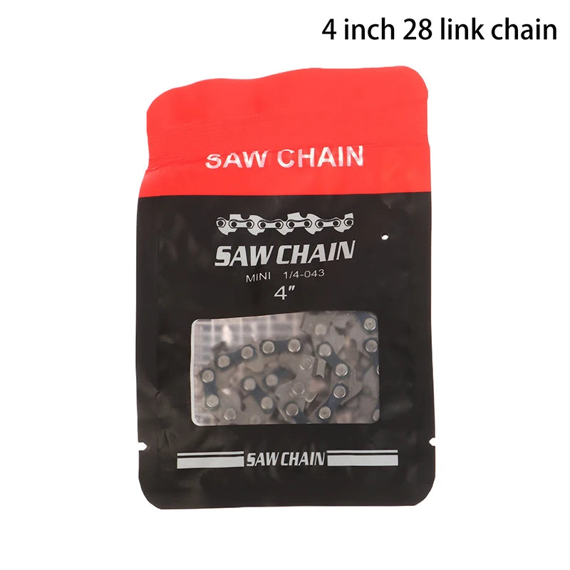 Metal Chainsaw Chain 4–16 Inch | Wood Cutting Replacement Blade Chainsaw Chain Axl 4inch 28 link chain