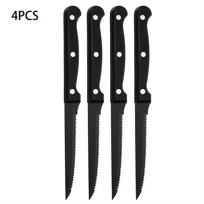 Steak Knives Set 4/6/8/16 Pcs – Serrated Stainless Steel Steak Knife Set Axl 4 Pcs Steak Knife China Mainland