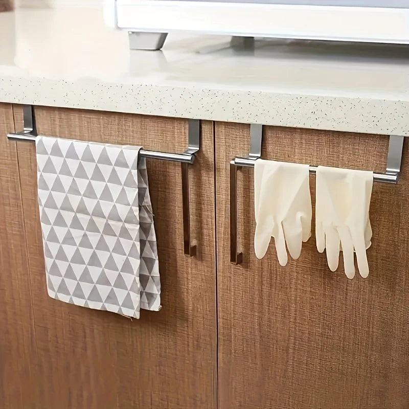 Punch-Free Door Hanging Towel Bar | Stainless Steel Rack Door Towel Rack Axl