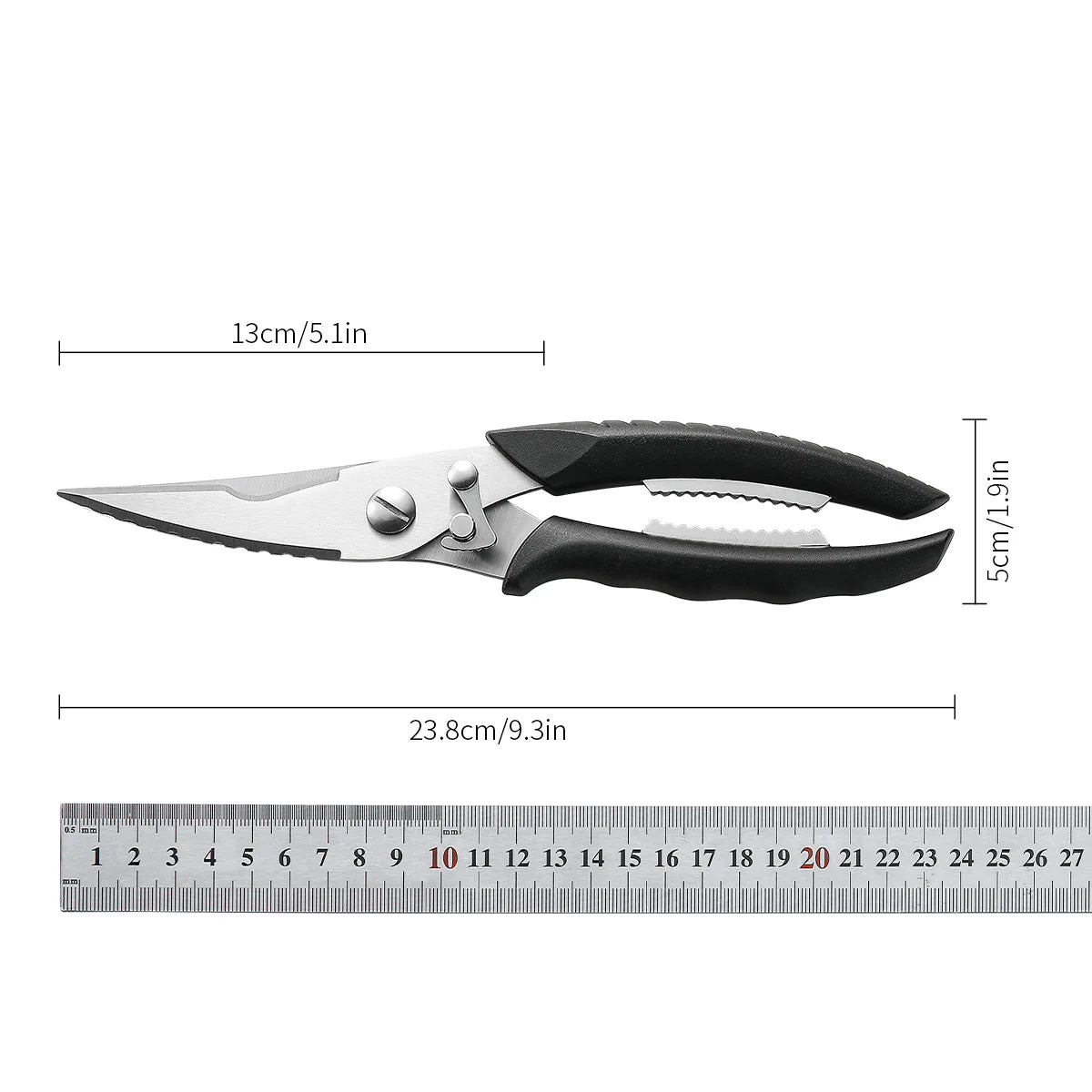 SHENJIU Stainless Steel Kitchen Scissors – Sharp Meat Shears Kitchen Shears Axl