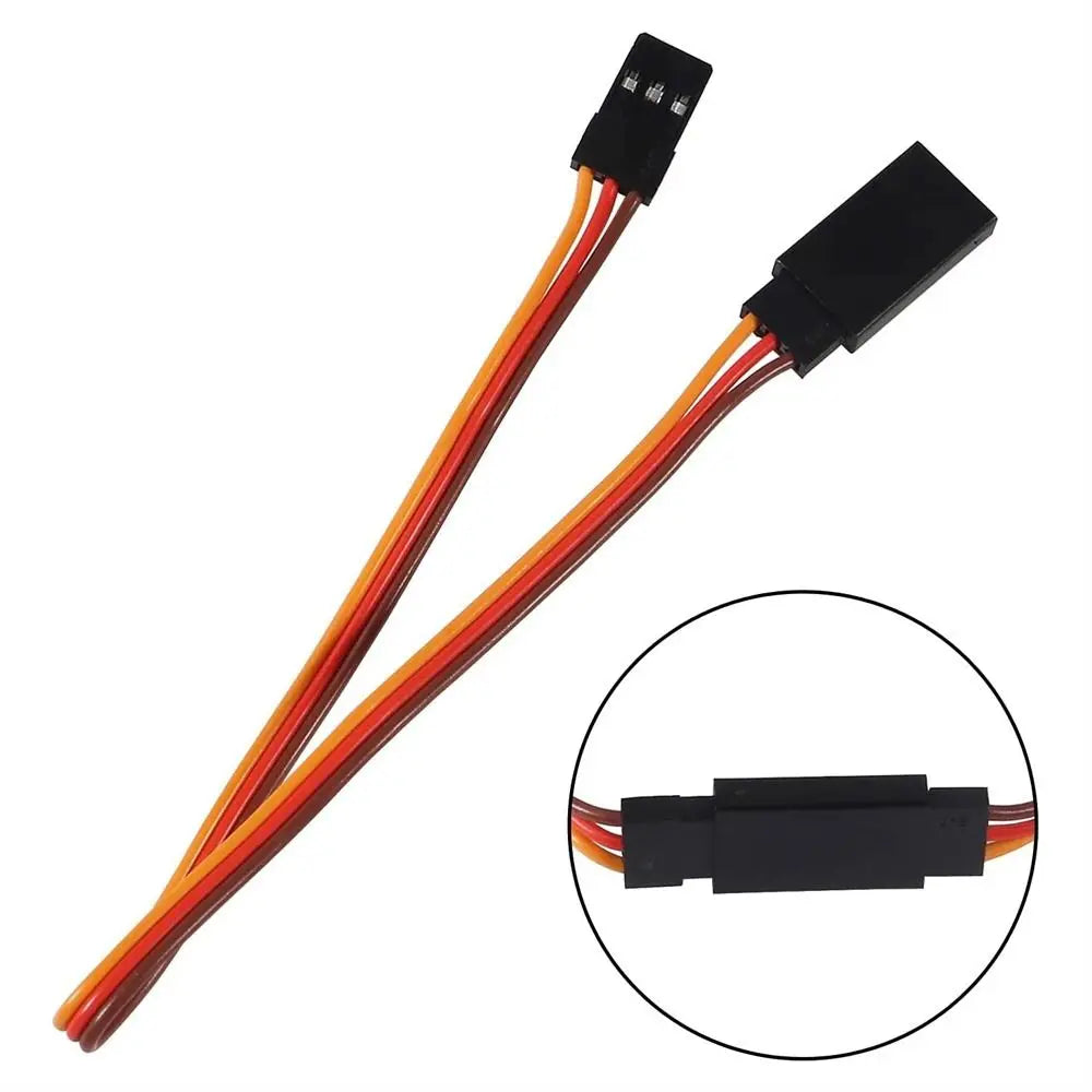 RC Servo Extension Cable 3-Pin JR Male to Female – 10 Pack RC Servo Cable Axl