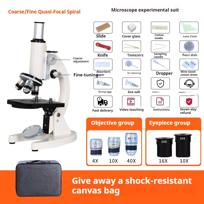 Axl Optical Microscope for Kids – Up to 500x | School Science Student Optical Microscope Axl 2