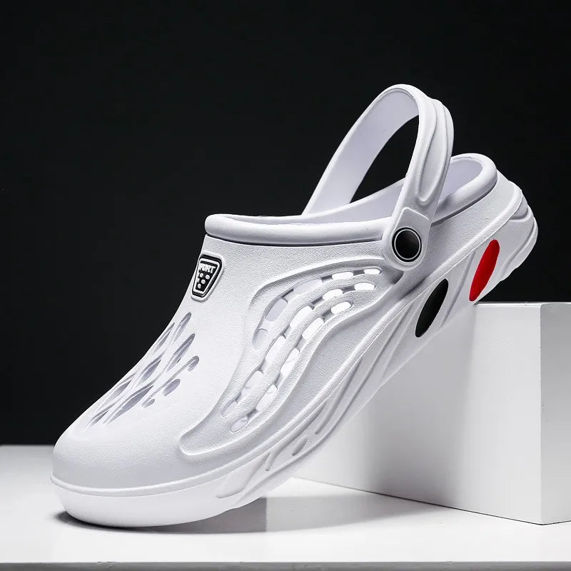 Men's EVA Clogs Sandals – Lightweight Beach & Garden Shoes Men's Clog Sandals Axl White 41