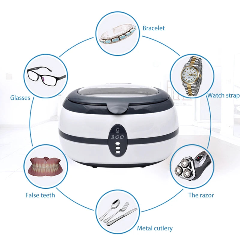 BALASHOV 600ml Ultrasonic Cleaner – Jewelry, Glasses & Dental Ultrasonic Cleaner Axl