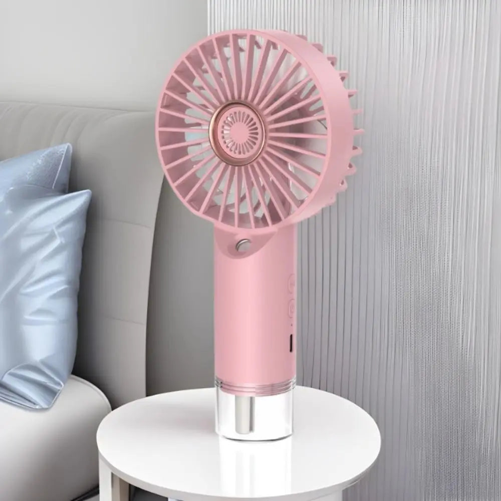 USB Rechargeable Handheld Mist Fan – 3-Speed Portable Spray Fan Handheld Mist Fan Axl