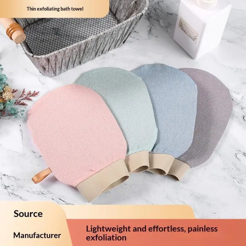 Microfiber Exfoliating Bath Gloves 4-Pack | Body Scrub Mitt Bath Scrub Glove Axl