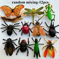 12 Realistic Fake Insects – Halloween & April Fool's Party Props Halloween Party Props Axl random mixing-12pcs