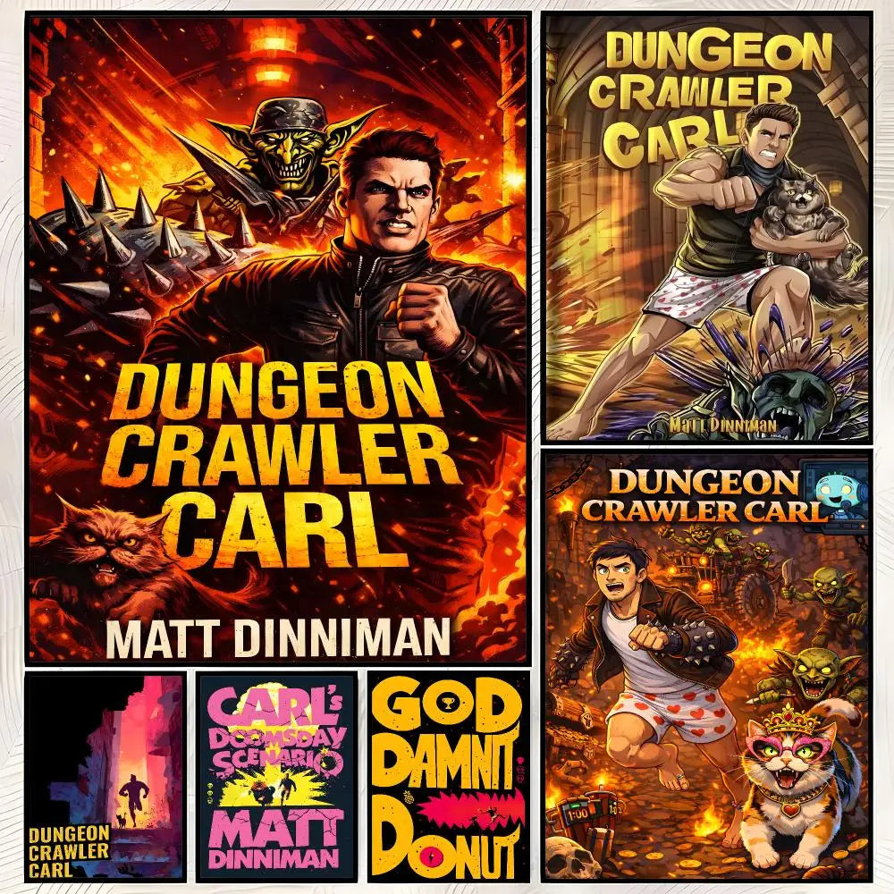 Dungeon Crawler Carl Poster – Self-Stick HD Waterproof Wall Art Wall Art Poster Axl