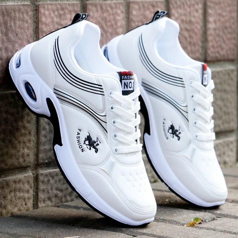 Lorilury Men's Black White Sneakers – Lightweight Breathable Trainers Men's Sneakers Axl