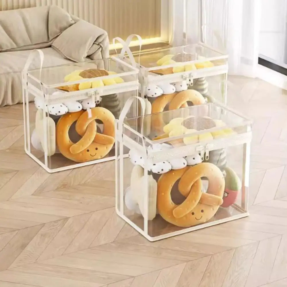 Transparent Doll & Toy Storage Bag – Stackable Dustproof Organizer Toy Storage Organizer Axl