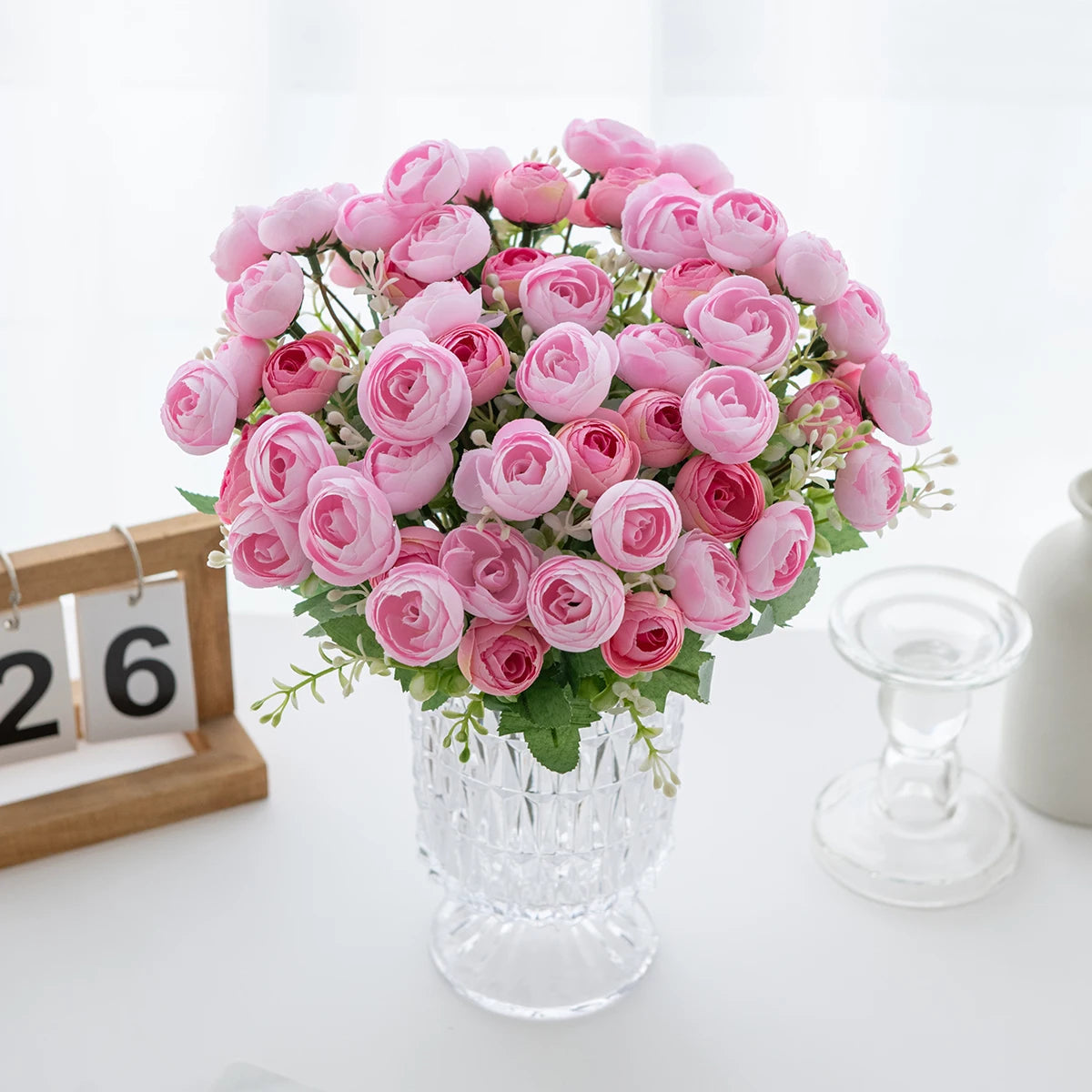 Artificial Silk Rose Bouquet – Wedding & Home Décor Gift Artificial Flower Bouquet Axl