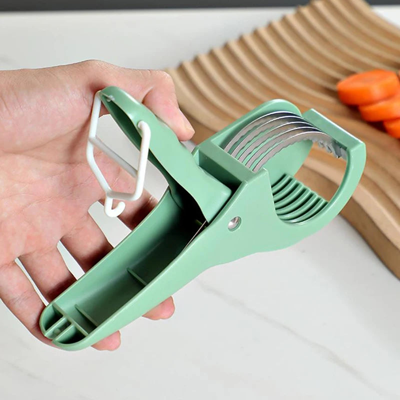 Stainless Steel Fruit & Vegetable Slicer | Manual Kitchen Tool Vegetable Slicer Axl