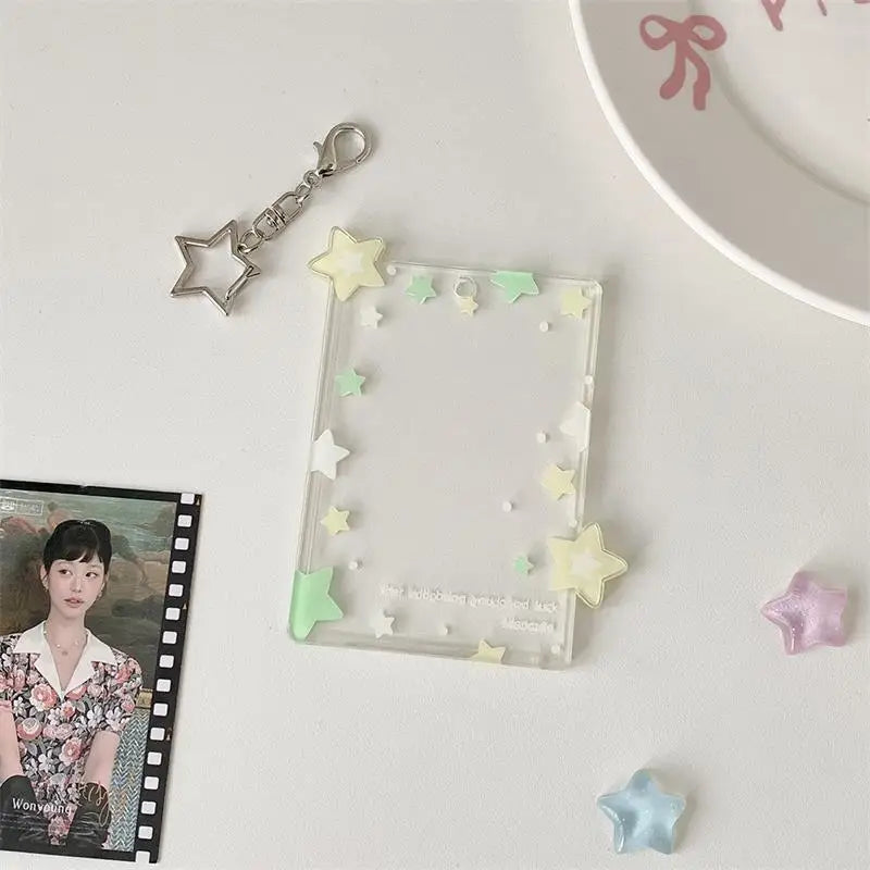 Star Photocard Holder 3 Inch – Acrylic Card Display Pendant Photocard Holder Axl A4