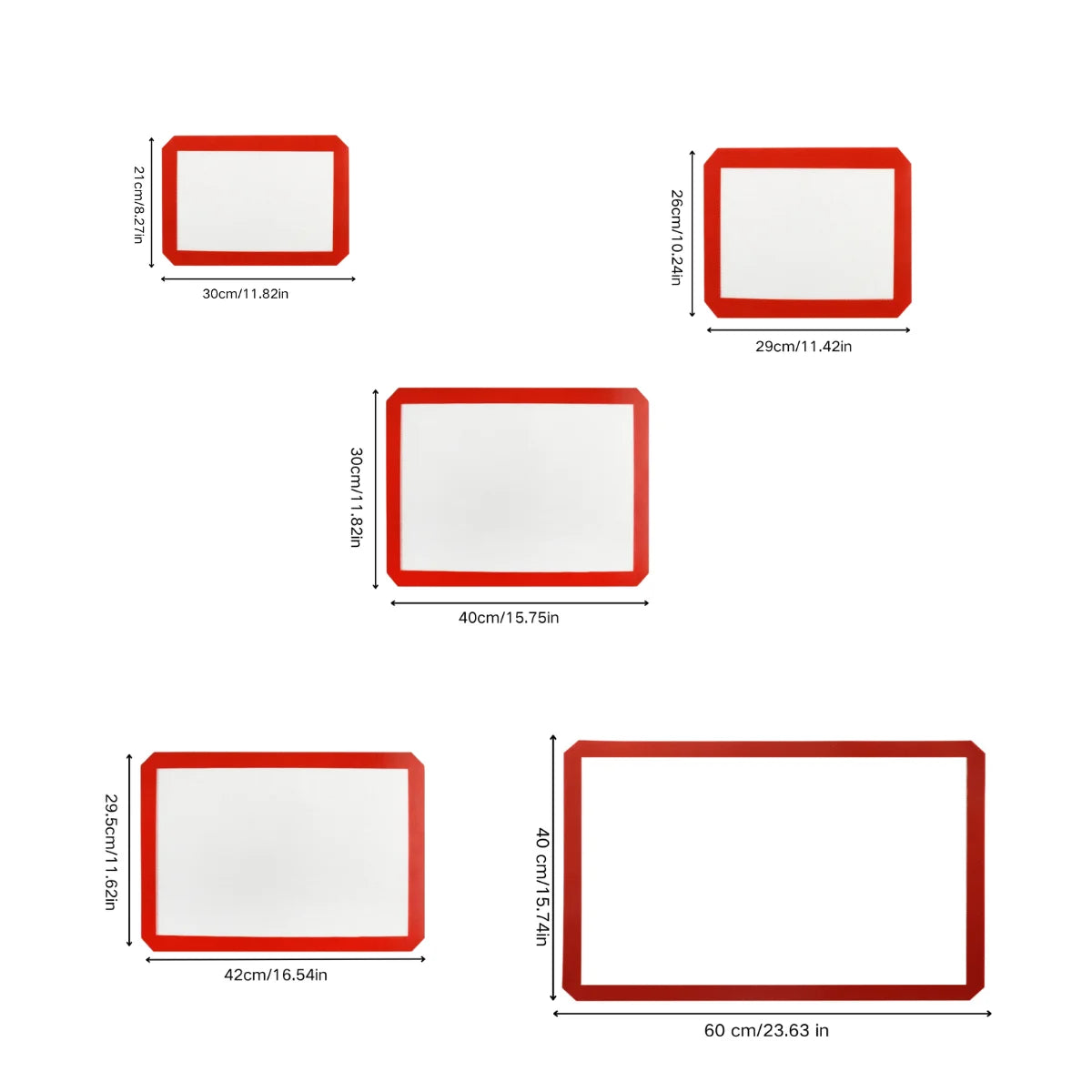 Leeseph Non-Stick Silicone Baking Mat – Reusable & Heat-Resistant Silicone Baking Mat Axl