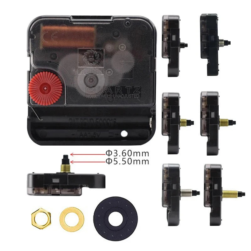 YOUNGTOWN Silent Sweeping Quartz Wall Clock Movement 12888 Clock Movement Axl