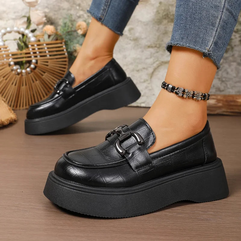 UXST Women's Round Toe Slip-On Loafers – Casual Flat Shoes Women's Loafers Axl