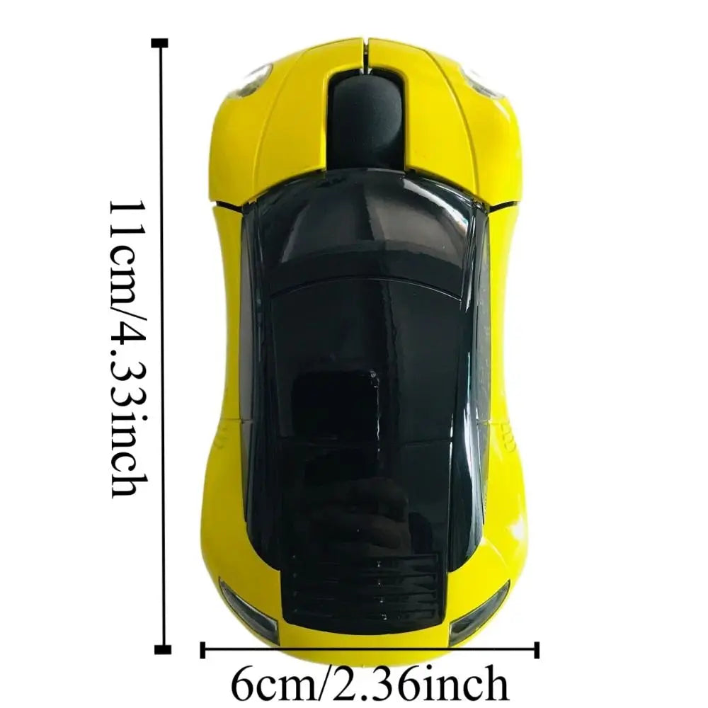 Sports Car Wireless Mouse 2.4GHz 1600DPI – USB for PC & Laptop Wireless Mouse Axl